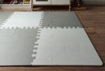 Mata piankowa Simply biało-szara xl