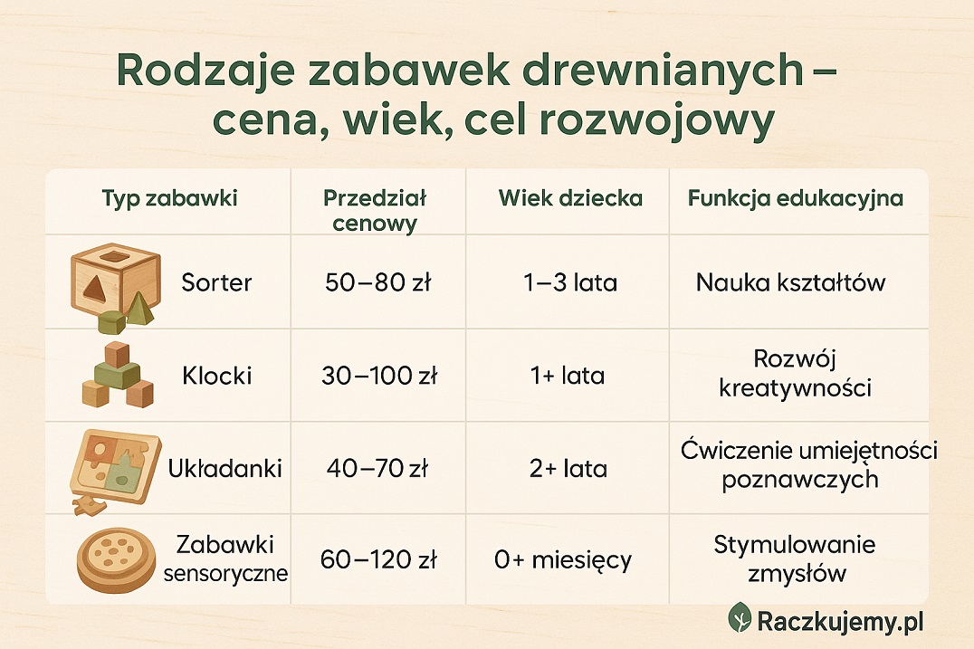 rodzaje zabawek drewnianych