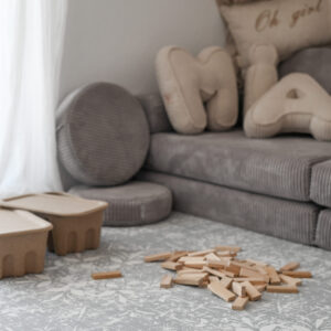 Mata piankowa puzzle Vintage Grey OLYA KIDS